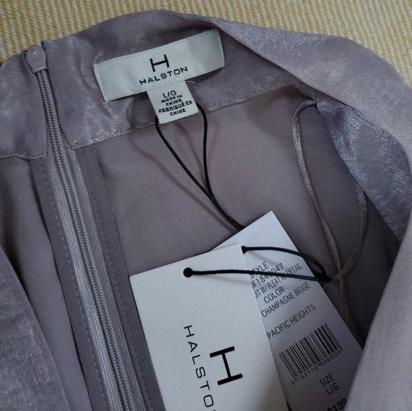 H by Halston jumpsuit champagne beige L - Picture 4 of 4